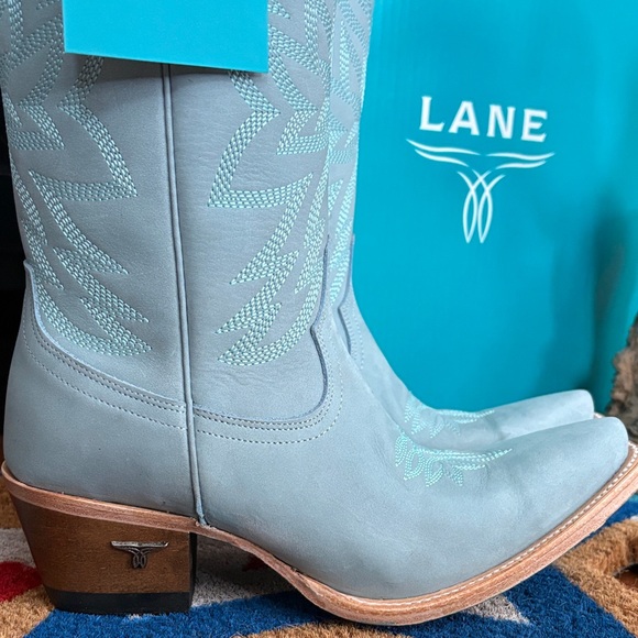 Lane Sky Blue Cowgirl Boots - Picture 2 of 3